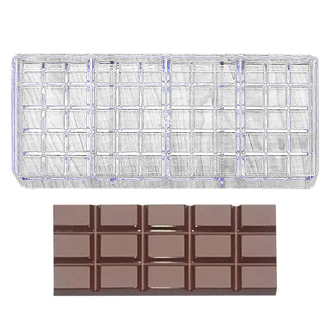 Clear Chocolate Mold Reusable Easy Release Rectangle Cake Mold Plastic Cake Mold Jelly Cookies Baking Cake Decoration Tools
Clear Chocolate Mold Reusable Easy Release Rectangle Cake Mold Plastic Cake Mold Jelly Cookies Baking Cake Decoration Tools