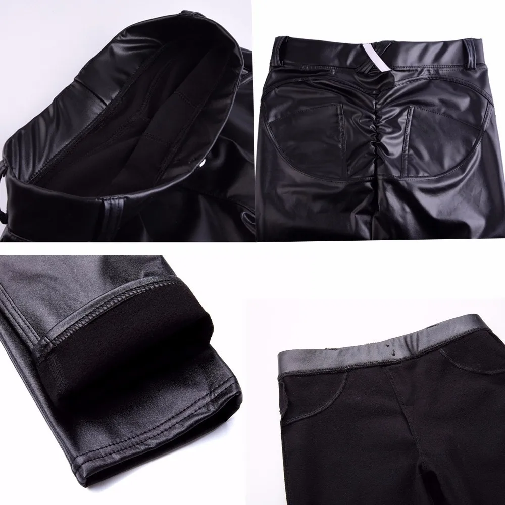 MIND FEET Peach Lift Hips Women Leather Pants PU High Elastic Thicken Curve Leggings Motion Fitness Casual Female Pencil Pants
MIND FEET Peach Lift Hips Women Leather Pants PU High Elastic Thicken Curve Leggings Motion Fitness Casual Female Pencil Pants