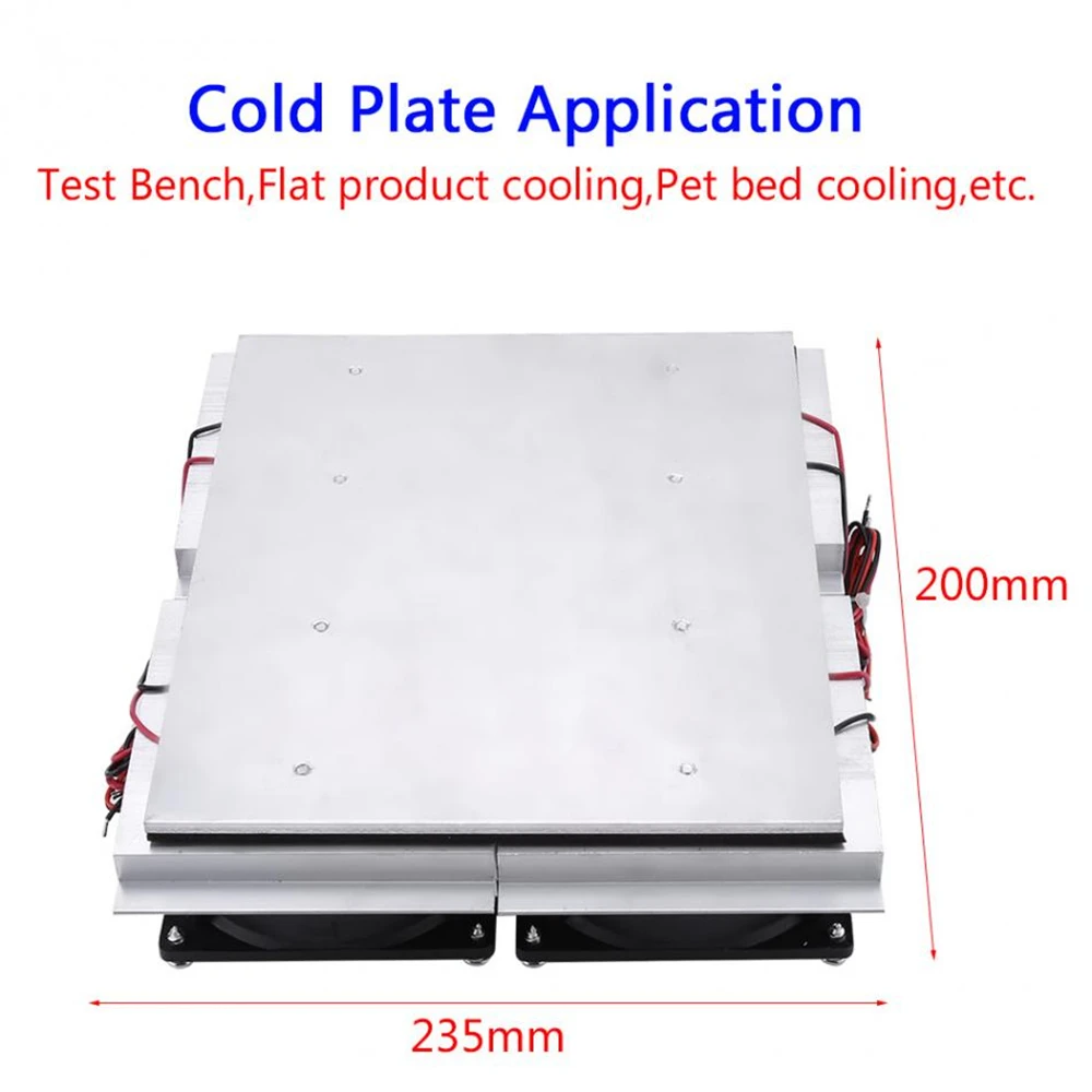 Semiconductor Refrigeration Plate 240W Semiconductor Refrigeration Thermoelectric Peltier Cold Plate with Fan Semiconductor
Semiconductor Refrigeration Plate 240W Semiconductor Refrigeration Thermoelectric Peltier Cold Plate with Fan Semiconductor