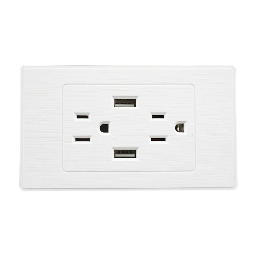 2 Ports USB Wall Socket US Plug Outlet Power Strip 12*7*4.4cm Adapter for Smart Home
2 Ports USB Wall Socket US Plug Outlet Power Strip 12*7*4.4cm Adapter for Smart Home