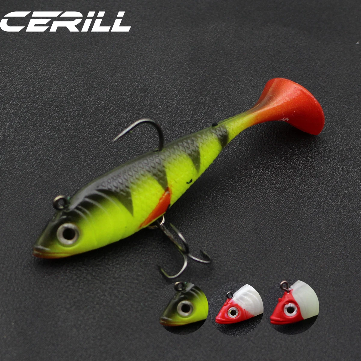 Cerill 1 PC 85 mm 18g Sea Bass Jig Head with Hook Soft Fishing Lure Shad Bait Silicone Carp Worm Pike Minnow Artificial Swimbait
Cerill 1 PC 85 mm 18g Sea Bass Jig Head with Hook Soft Fishing Lure Shad Bait Silicone Carp Worm Pike Minnow Artificial Swimbait