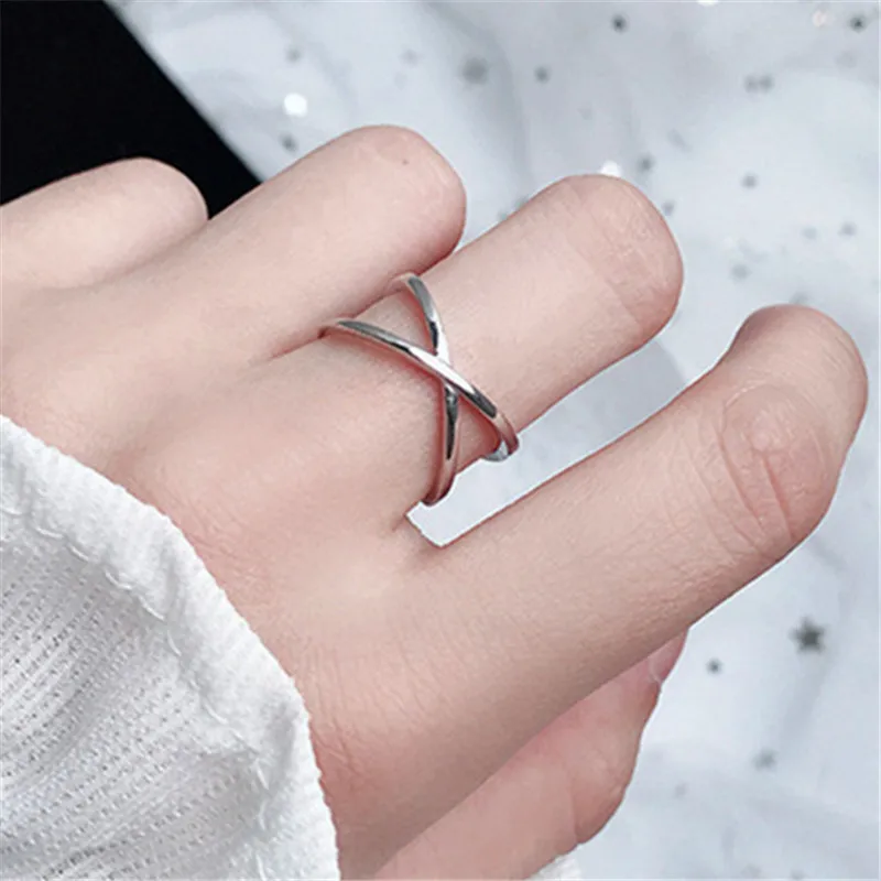 925 Sterling Silver Cross Rings For Women Wedding Trendy Jewelry Adjustable Size Anillos jz529
925 Sterling Silver Cross Rings For Women Wedding Trendy Jewelry Adjustable Size Anillos jz529