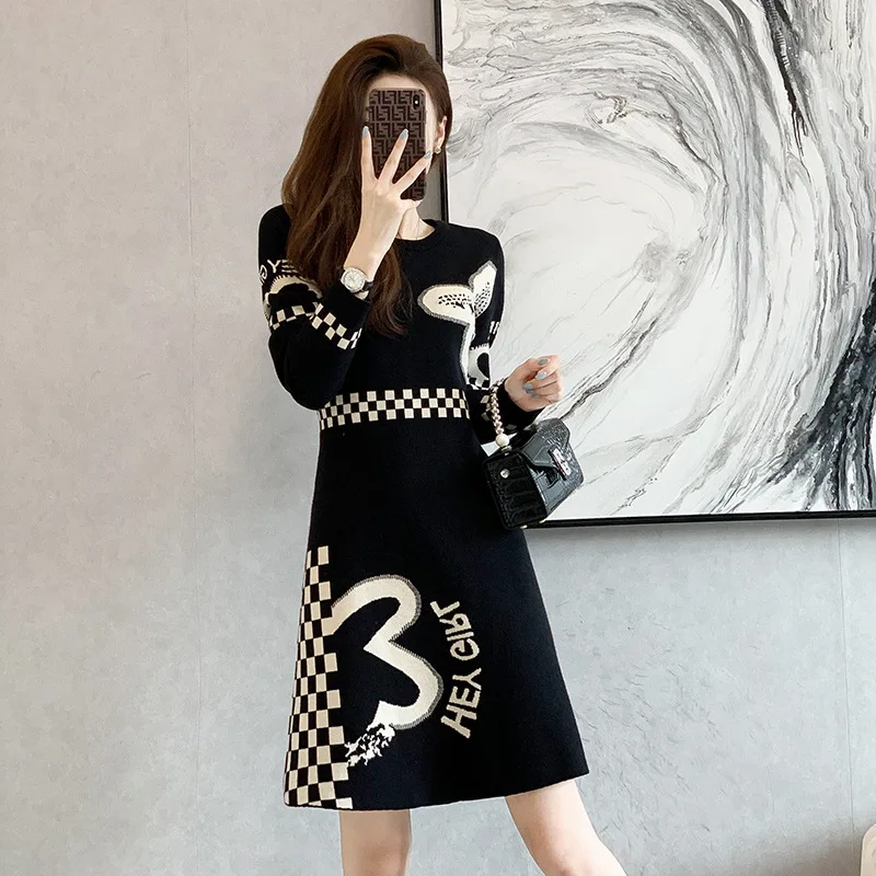 Autumn and Winter New Temperament Temperament Youth Sweater Skirt High Waist Slimming Inner A-line Knitted Dress Evening Dress
Autumn and Winter New Temperament Temperament Youth Sweater Skirt High Waist Slimming Inner A-line Knitted Dress Evening Dress