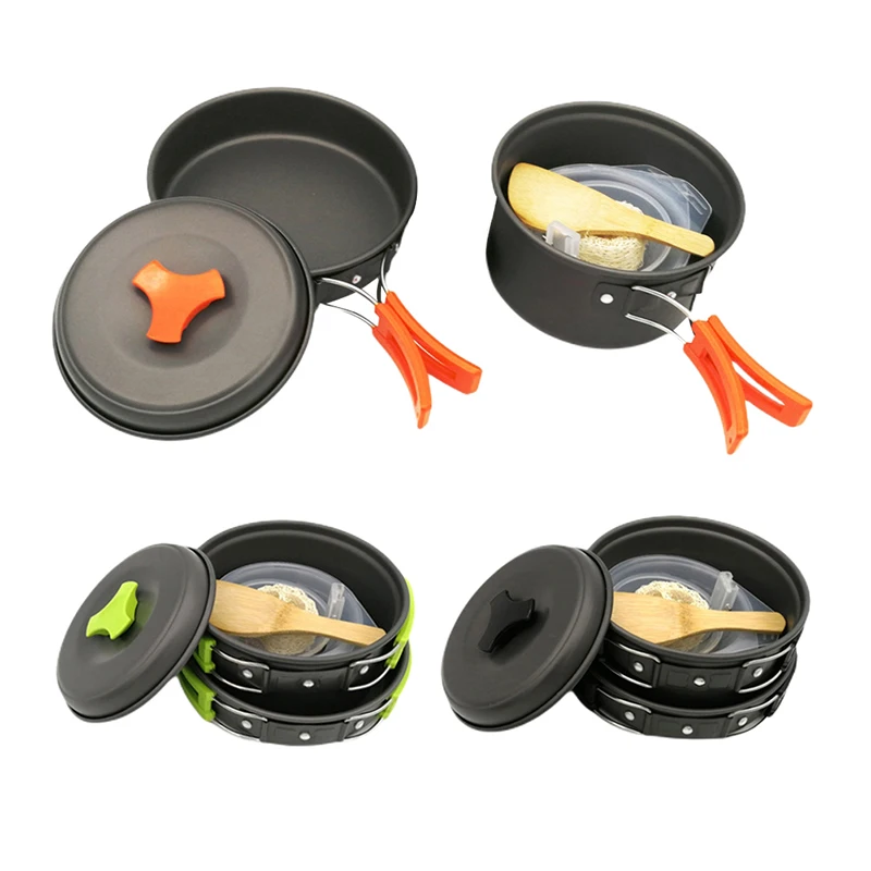 2021 latest Hot new Outdoor Camping Cookware Mess Kit Outdoors Cooking Equipment Cookset Lightweight Compact Pot Pan Bowls
2021 latest Hot new Outdoor Camping Cookware Mess Kit Outdoors Cooking Equipment Cookset Lightweight Compact Pot Pan Bowls