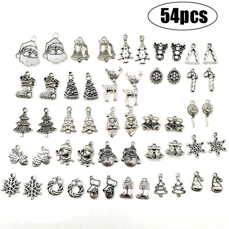 Christmas Charm Pendant Beads for Jewelry Making DIY Bracelet Earrings Xmas Gift Tree Elk Santa Claus Snowman Spacer Beads Decor
Christmas Charm Pendant Beads for Jewelry Making DIY Bracelet Earrings Xmas Gift Tree Elk Santa Claus Snowman Spacer Beads Decor