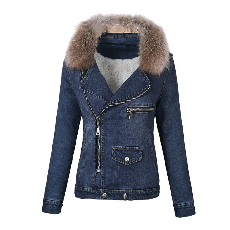 Winter Women denim Jacket Korean Style Plus Velvet Parka Female fashion Autumn Winter elegant Short Casual cowboy Overcoat R458
Winter Women denim Jacket Korean Style Plus Velvet Parka Female fashion Autumn Winter elegant Short Casual cowboy Overcoat R458
