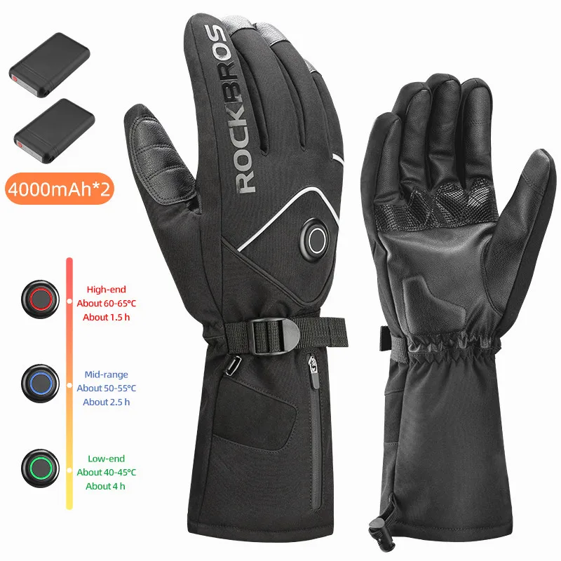 ROCKBROS Heating Gloves Keep warm Gloves Battery Powered Winter Thermal Motorcycle Riding Waterproof Touch Screen Bike Gloves
ROCKBROS Heating Gloves Keep warm Gloves Battery Powered Winter Thermal Motorcycle Riding Waterproof Touch Screen Bike Gloves