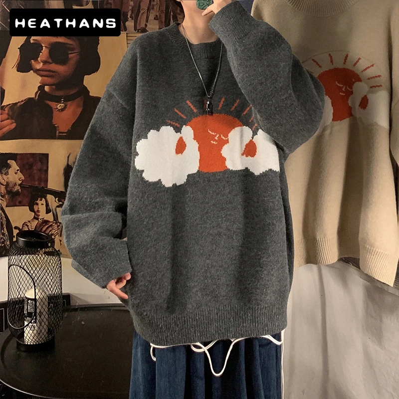Men Knitted Sweater Hip Hop Loose Fashion Tops 2021 Harajuku Streetwear Sweatshirts Mens Japan Style High quality Male Sweater
Men Knitted Sweater Hip Hop Loose Fashion Tops 2021 Harajuku Streetwear Sweatshirts Mens Japan Style High quality Male Sweater