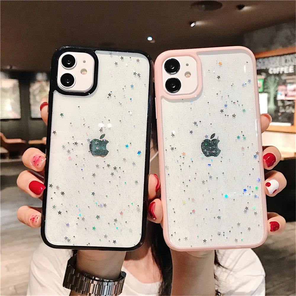 Glitter Star Sequins Soft Bling Clear Case For iPhone 12 Pro Max 11 Pro Max XS XR X 7 8 Plus Shockproof Transparent TPU Case
Glitter Star Sequins Soft Bling Clear Case For iPhone 12 Pro Max 11 Pro Max XS XR X 7 8 Plus Shockproof Transparent TPU Case