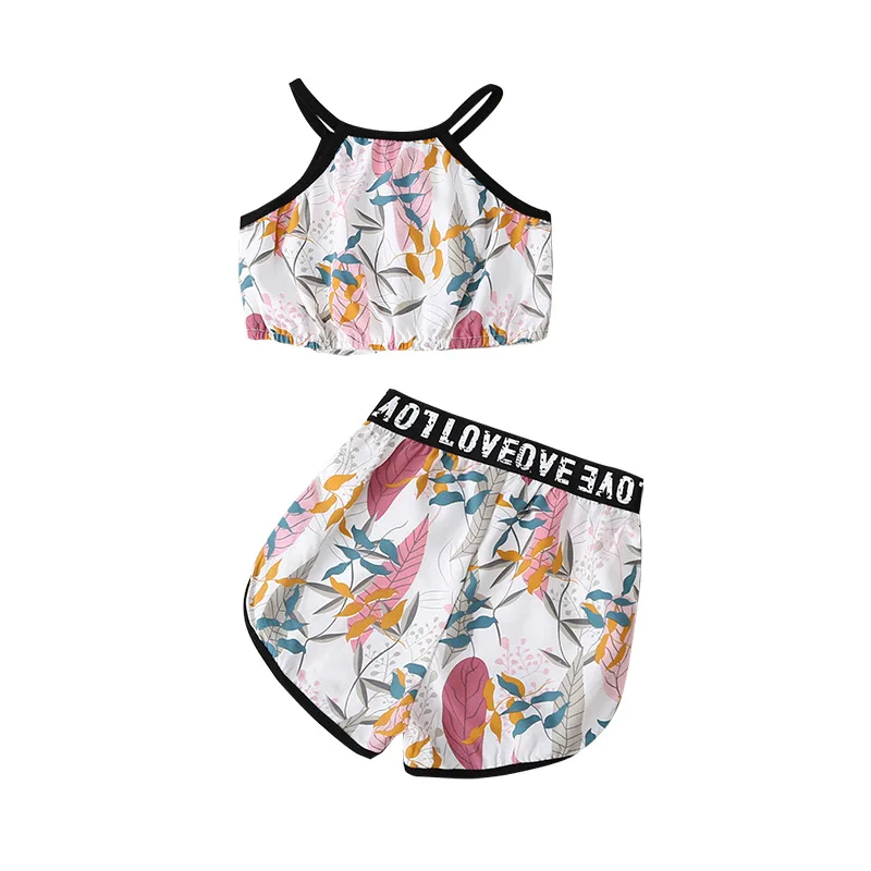 2021 Summer Children Sets Casual Strap Print Tops Patchwork Letter Shorts 2Pcs Girls Swimming Suit Clothes Sets 18M-6T
2021 Summer Children Sets Casual Strap Print Tops Patchwork Letter Shorts 2Pcs Girls Swimming Suit Clothes Sets 18M-6T