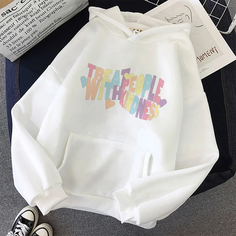 Treat People with Kindness Letter Print Women's Hoodie Casual Pullover Fall/Winter Street Sweatshirt Ladies Spring Hoodie women
Treat People with Kindness Letter Print Women's Hoodie Casual Pullover Fall/Winter Street Sweatshirt Ladies Spring Hoodie women