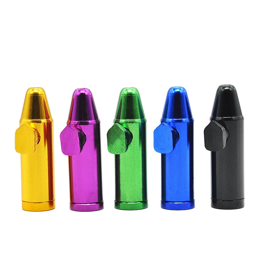 1PC 53mm Long Plastic Metal Snuff Dispenser Bullet Rocket Snorter Sniffer Smoking Gift For Men Women
1PC 53mm Long Plastic Metal Snuff Dispenser Bullet Rocket Snorter Sniffer Smoking Gift For Men Women