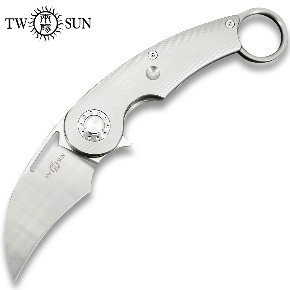 TwoSun Karambit Claw Folding Pocket Knives S90V Satin CNC blade Titanium Handle for Survival Hunting and Outdoor TS178
TwoSun Karambit Claw Folding Pocket Knives S90V Satin CNC blade Titanium Handle for Survival Hunting and Outdoor TS178