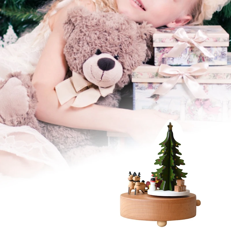 Christmas Music Box, Wooden Music Box Christmas Tree Girl Musical Box for Birthday Wedding Christmas
Christmas Music Box, Wooden Music Box Christmas Tree Girl Musical Box for Birthday Wedding Christmas