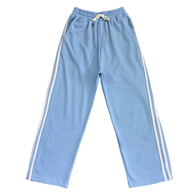 Spring Autumn Little Guy High Waist Girl Loose Bars Sweatpants Straight Pants Women Wide Leg Pants Student Blue Touerse
Spring Autumn Little Guy High Waist Girl Loose Bars Sweatpants Straight Pants Women Wide Leg Pants Student Blue Touerse