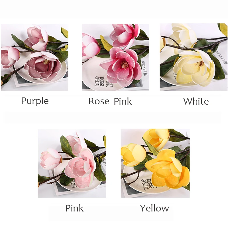 A Four-Headed Artificial Magnolia Flower Wedding Home Furnishing Decoration Diy Living Room Home Garden Artificial Silk Flowers
A Four-Headed Artificial Magnolia Flower Wedding Home Furnishing Decoration Diy Living Room Home Garden Artificial Silk Flowers