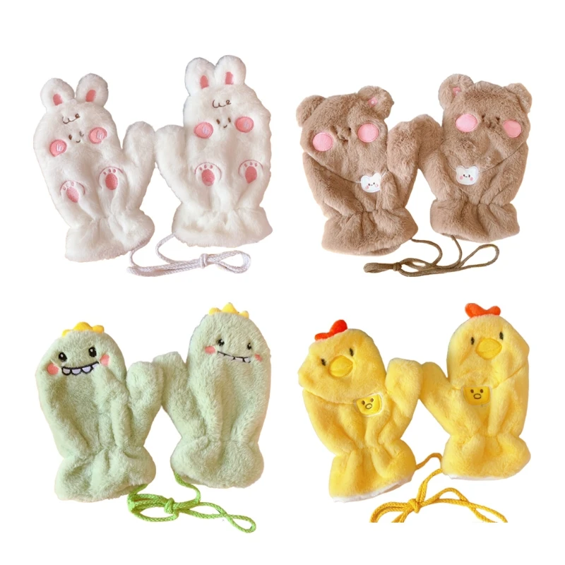 573B Animals Bear Pattern Gloves Gloves Warm Full Finger Gloves Cute Winter Cycling Gloves Fuzzy Plush Gloves for Women Girls
573B Animals Bear Pattern Gloves Gloves Warm Full Finger Gloves Cute Winter Cycling Gloves Fuzzy Plush Gloves for Women Girls