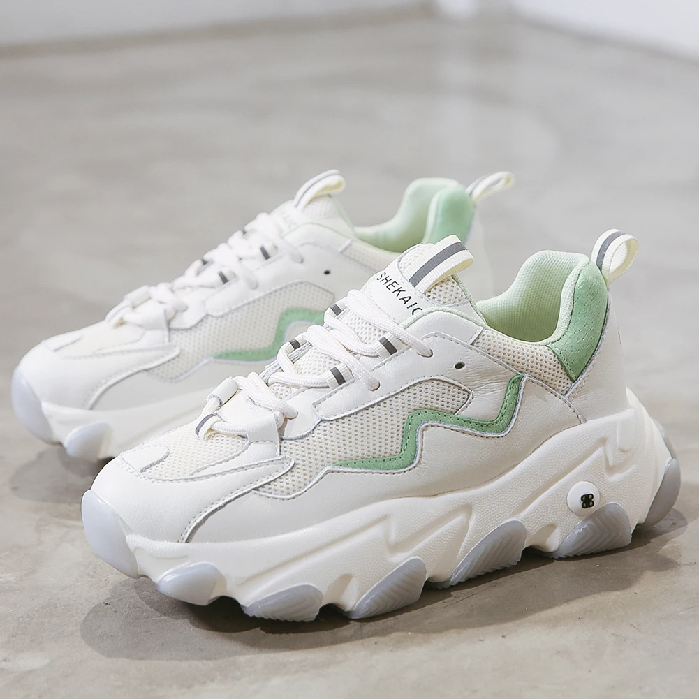 KARINLUNA Fashion Spring Ladies Genuuine Leather Sneakers shoelace Sport Mixed Color Casual Sneakers Women Shoes Woman
KARINLUNA Fashion Spring Ladies Genuuine Leather Sneakers shoelace Sport Mixed Color Casual Sneakers Women Shoes Woman