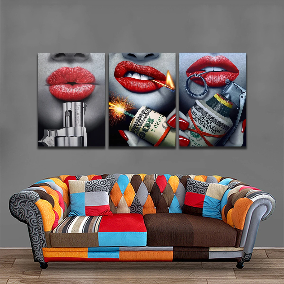 No Frame HD Home Decoration Printing Red Lips Poster Canvas Oil Painting Living Room Decoration
No Frame HD Home Decoration Printing Red Lips Poster Canvas Oil Painting Living Room Decoration