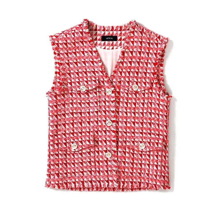New multicolor Youth age reduction red plaid blue small sweet wind vest female ins loose South Korea
New multicolor Youth age reduction red plaid blue small sweet wind vest female ins loose South Korea
