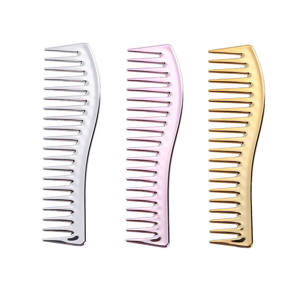 Plating Electroplating Hairdressing Comb Scalp Massage Hair Brush Large Wide Tooth Comb Haircut Tool Salon Barber Combs
Plating Electroplating Hairdressing Comb Scalp Massage Hair Brush Large Wide Tooth Comb Haircut Tool Salon Barber Combs
