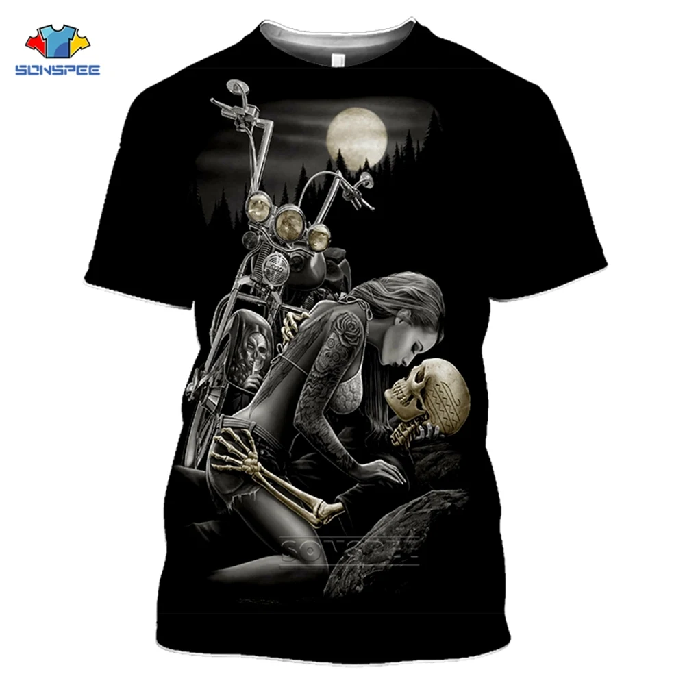 SONSPEE New Horror Funny Skull T-shirt Punk Style Oversized T Shirt Men 3D Print Summer O Neck Hip Hop Streetwear Short TShirts
SONSPEE New Horror Funny Skull T-shirt Punk Style Oversized T Shirt Men 3D Print Summer O Neck Hip Hop Streetwear Short TShirts