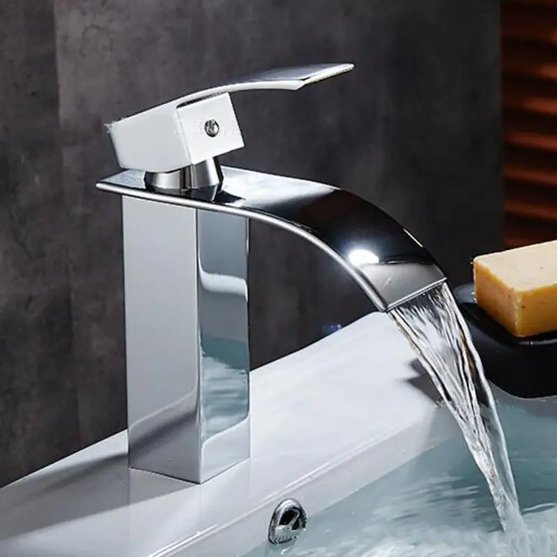 All-Copper Bathroom Waterfall Faucet Basin Faucet Single Hole Faucet Vanity Vessel Sinks Mixer Cold And Hot Water Tap Deck Mount
All-Copper Bathroom Waterfall Faucet Basin Faucet Single Hole Faucet Vanity Vessel Sinks Mixer Cold And Hot Water Tap Deck Mount