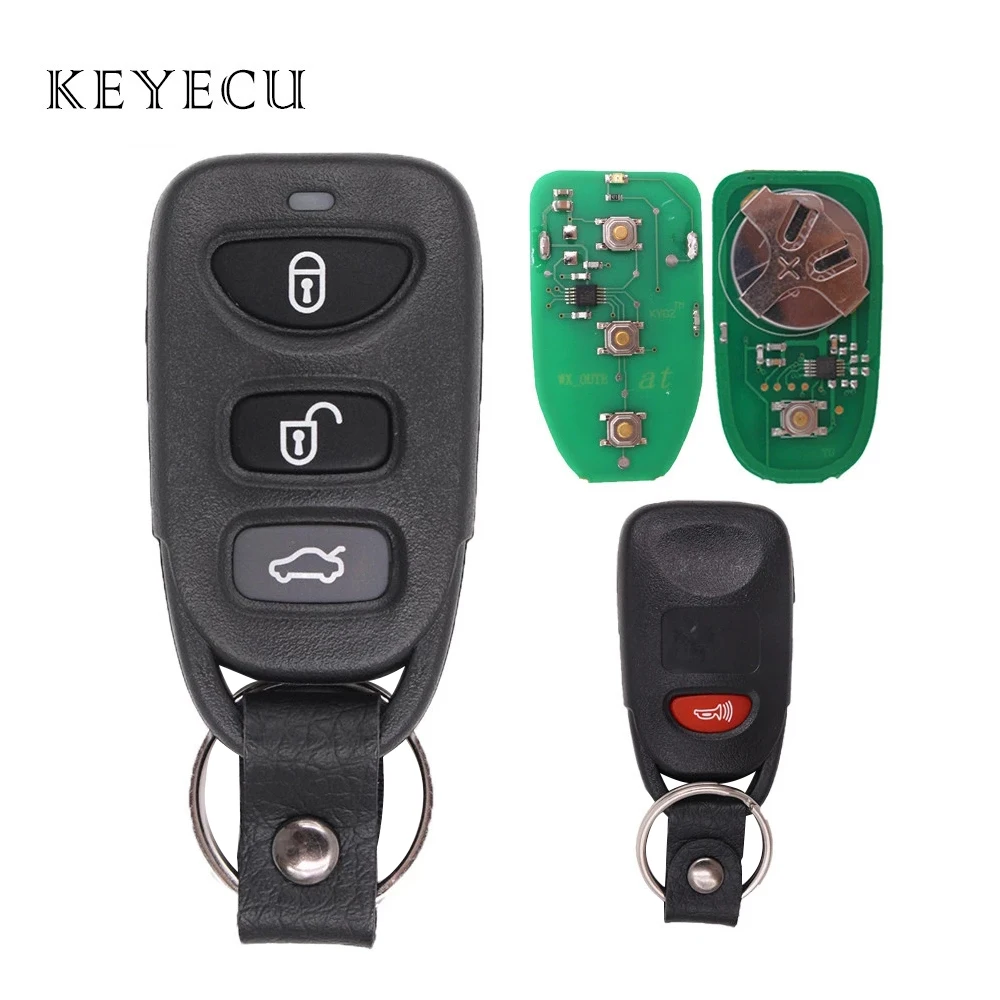 Keyecu Car Remote Key Fob 3+1 Buttons 315MHz for Hyundai Sonata Elantra 2006-2010 FCC: OSLOKA-310T
Keyecu Car Remote Key Fob 3+1 Buttons 315MHz for Hyundai Sonata Elantra 2006-2010 FCC: OSLOKA-310T