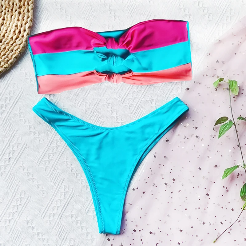 Women's Wwimwear 2021 Solid Color Pactwork Stitching Ring Split Swimsuit Sexy Bikini Low Waist Beach Swimming Suit
Women's Wwimwear 2021 Solid Color Pactwork Stitching Ring Split Swimsuit Sexy Bikini Low Waist Beach Swimming Suit