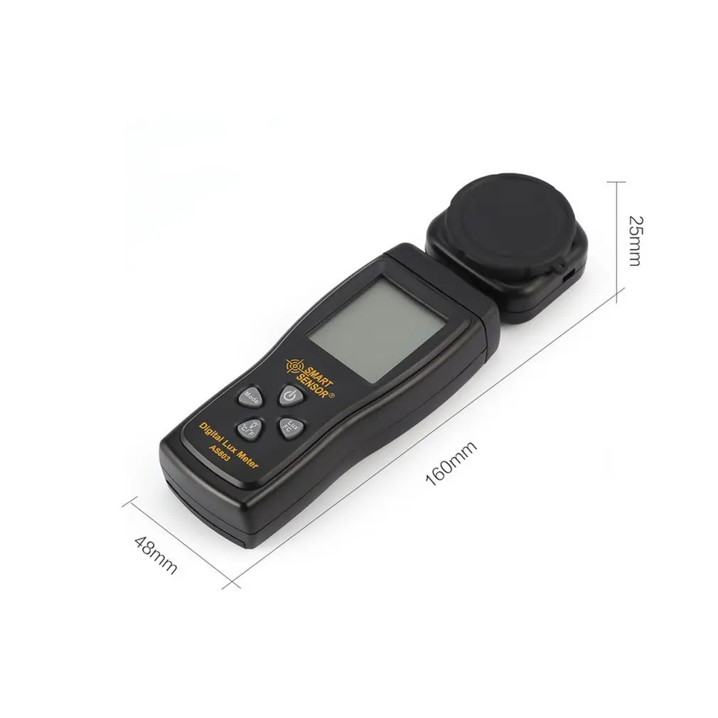 AS803 Lux meter 0~200,000lux Range light meter pocket design illuminometer lux/fc photometer tester Enviromental Testing Grey
AS803 Lux meter 0~200,000lux Range light meter pocket design illuminometer lux/fc photometer tester Enviromental Testing Grey