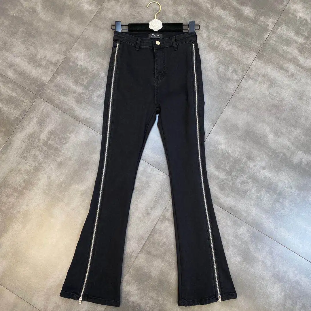 ZCSMLL 2021 Spring Autumn Long Zipper Decoration Women Pants Solid Colro Korean Fashion Split Thin Female Black Jeans
ZCSMLL 2021 Spring Autumn Long Zipper Decoration Women Pants Solid Colro Korean Fashion Split Thin Female Black Jeans