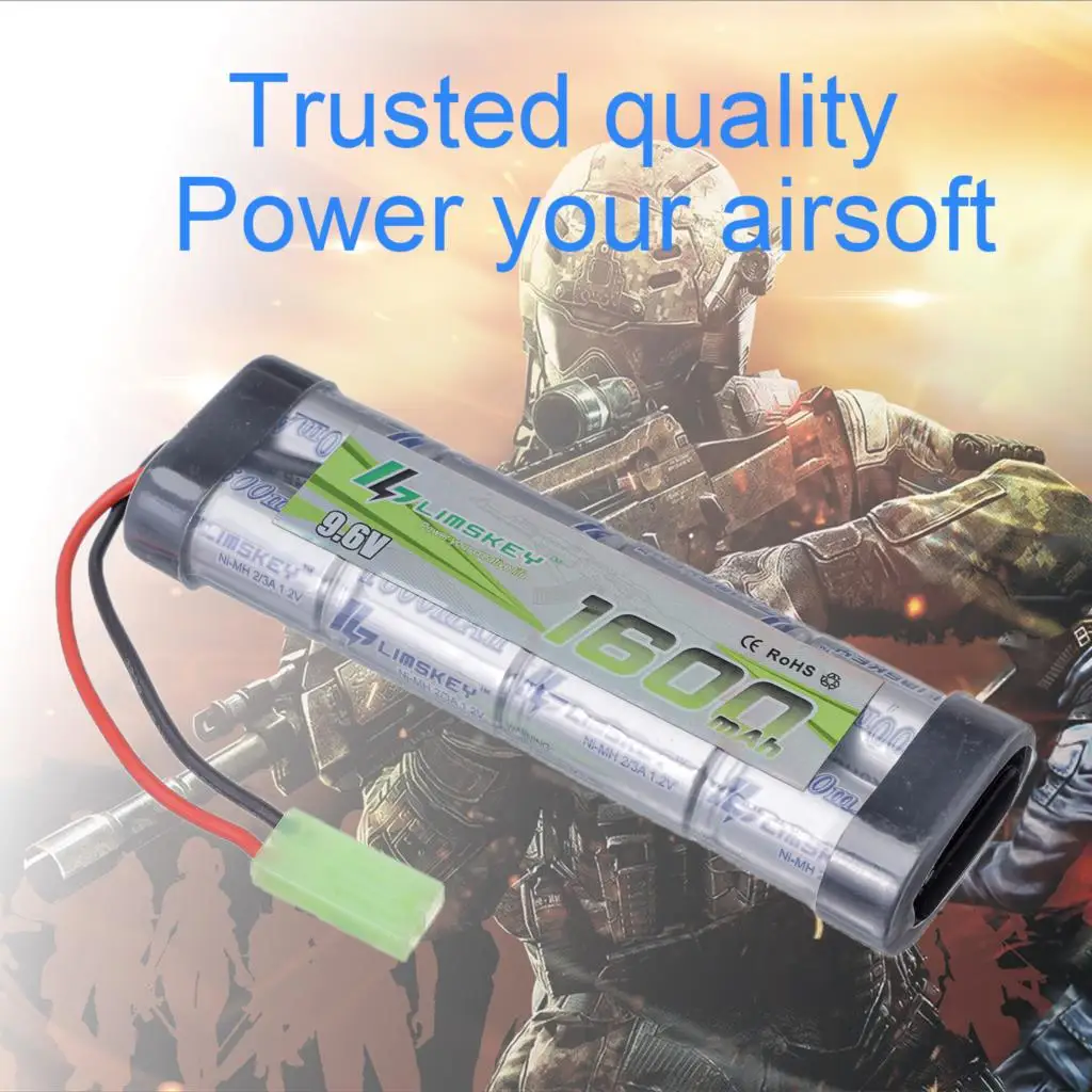 Limskey 8S 2/3A 9,6 v 1600mAh NiMH плоский аккумулятор с разъемом Mini Tamiya для Airsoft Guns Mini серии AK или модифицированный AEG's
Limskey 8S 2/3A 9,6 v 1600mAh NiMH плоский аккумулятор с разъемом Mini Tamiya для Airsoft Guns Mini серии AK или модифицированный AEG's