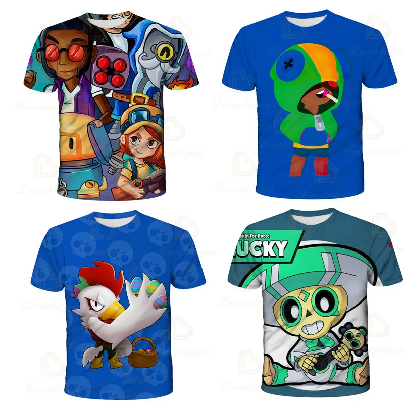 Browlers Mecha Crow and Star, Shooter Kids T-shirt Leon Shooting Game Spike 3D Shirt Tops Boys Girls Cartoon Tops Boys Clothes 
Browlers Mecha Crow and Star, Shooter Kids T-shirt Leon Shooting Game Spike 3D Shirt Tops Boys Girls Cartoon Tops Boys Clothes