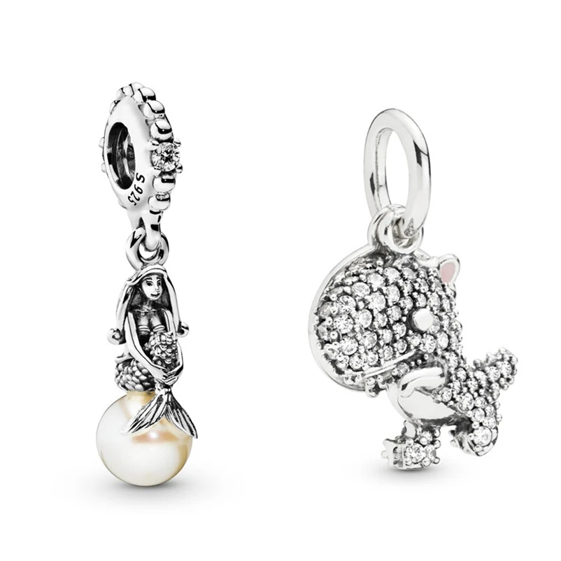 Baofu 925 Sterling Silver Pendant Mermaid And Shiny Dinosaur Charm Suitable For Original Female Necklace Bracelet DIY Jewelry
Baofu 925 Sterling Silver Pendant Mermaid And Shiny Dinosaur Charm Suitable For Original Female Necklace Bracelet DIY Jewelry