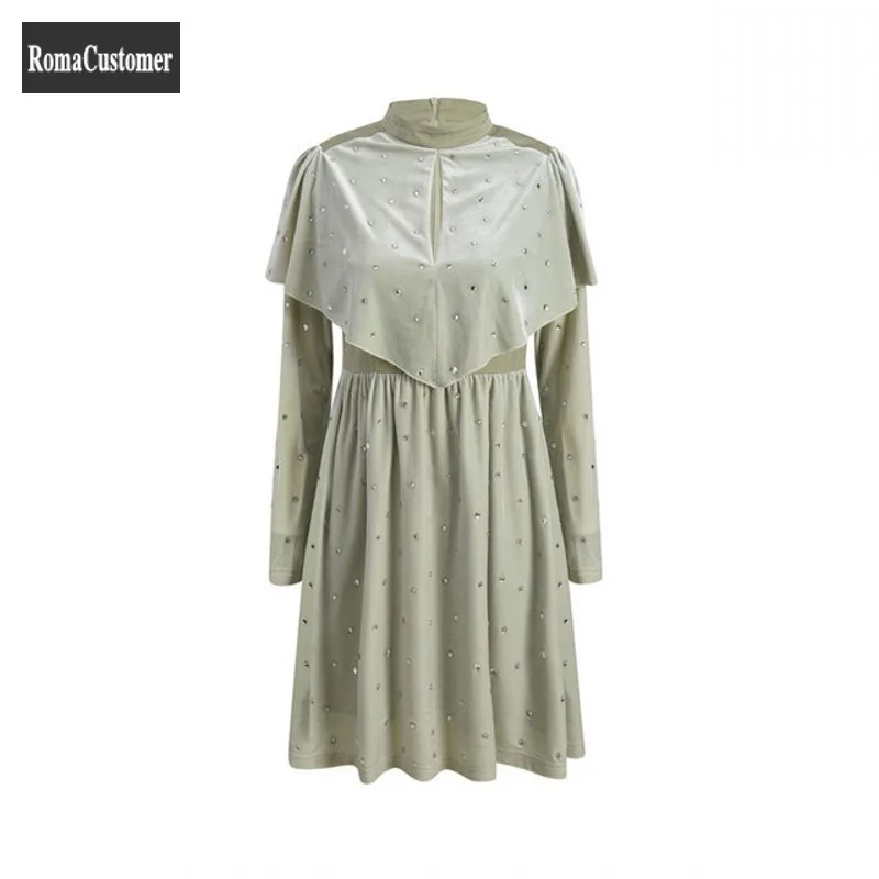 2022 Autumn New Korean Long Sleeve Womens Elegant Dress Office Lady O-Neck Solid Zippers Spliced Fashion Casual Party Dress
2022 Autumn New Korean Long Sleeve Womens Elegant Dress Office Lady O-Neck Solid Zippers Spliced Fashion Casual Party Dress