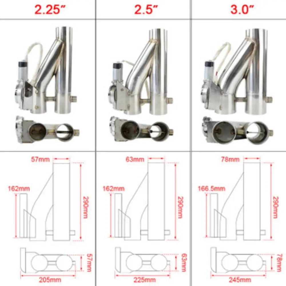 Single Opening Integrated Y-type Exhaust Valve Electric Exhaust Downpipe Electronic Stop Valve Remote Control
Single Opening Integrated Y-type Exhaust Valve Electric Exhaust Downpipe Electronic Stop Valve Remote Control