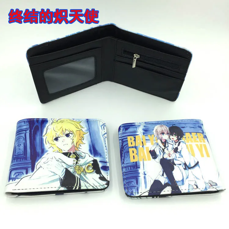 Anime Seraph of The End Mikaela Hyakuya Bifold Short Wallet Yuichiro Hyakuya Men and Women Coin Purse
Anime Seraph of The End Mikaela Hyakuya Bifold Short Wallet Yuichiro Hyakuya Men and Women Coin Purse