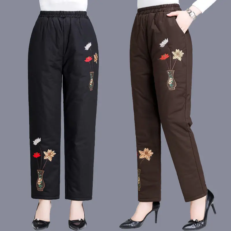 2021 Autumn Winter Women Thick Pants Lady Print Cotton Warm Wide Leg Pants Female Loose Elastic Waist Trousers K273
2021 Autumn Winter Women Thick Pants Lady Print Cotton Warm Wide Leg Pants Female Loose Elastic Waist Trousers K273