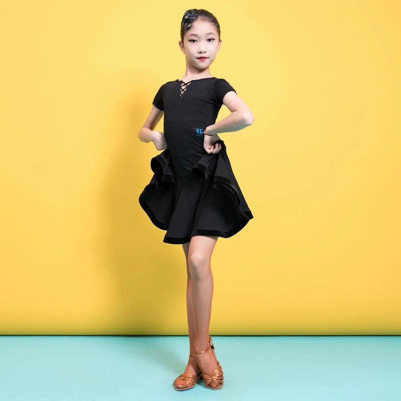 Kids Latin Dance Clothes Short Sleeve Practice Clothing Professional Latin Competition Dress Rumba Tango Dance Costumes VO877
Kids Latin Dance Clothes Short Sleeve Practice Clothing Professional Latin Competition Dress Rumba Tango Dance Costumes VO877