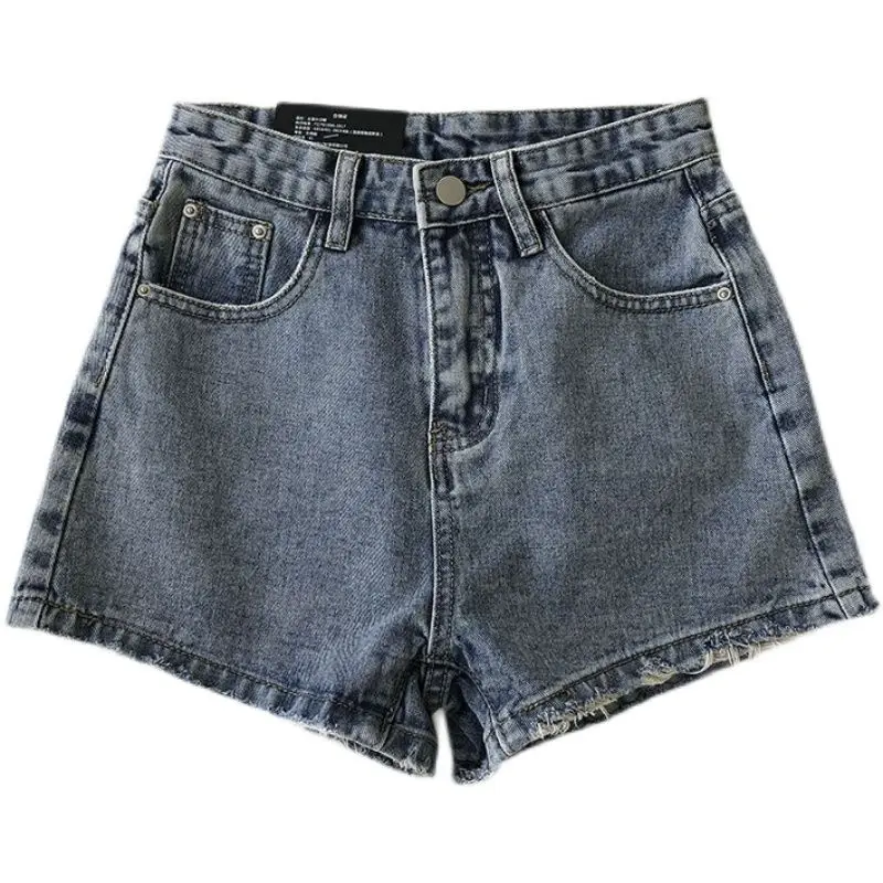 2021 summer new Korean high waist thin versatile jeans A-line shorts women's Retro rough edge wide leg hot pants
2021 summer new Korean high waist thin versatile jeans A-line shorts women's Retro rough edge wide leg hot pants