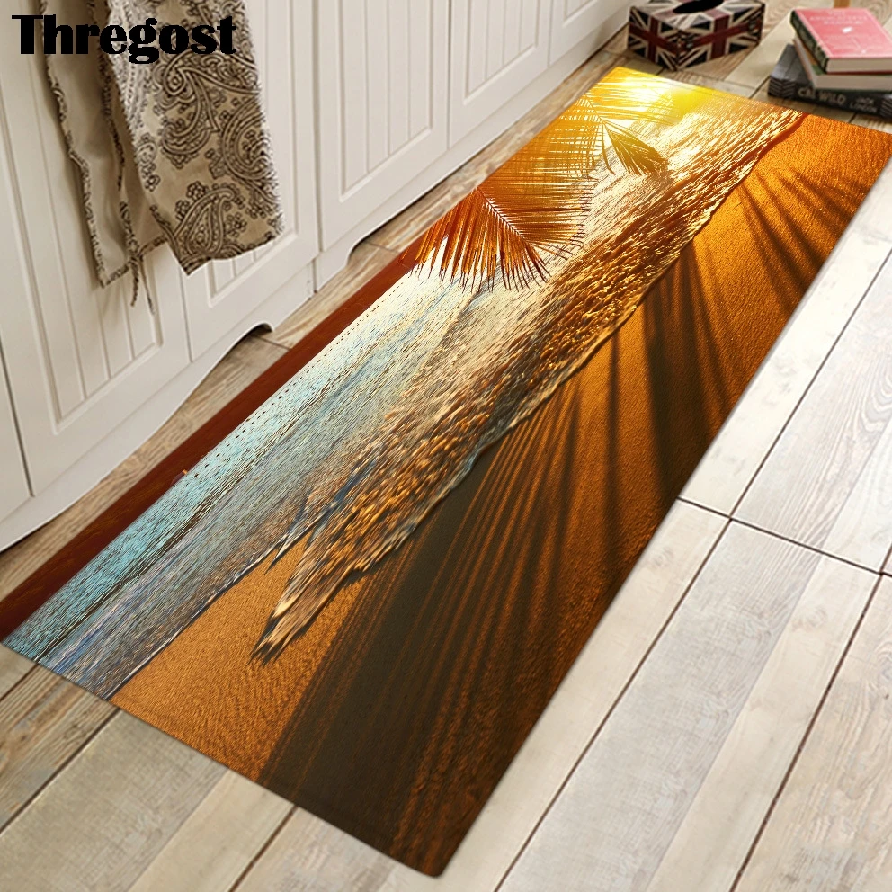 Thregost Microfiber Floor Mat Ocean Scenic Printed 3D Absorbent Doormat Kitchen Rug Anti Slip Shoes Off Door Mats Welcome Carpet 
Thregost Microfiber Floor Mat Ocean Scenic Printed 3D Absorbent Doormat Kitchen Rug Anti Slip Shoes Off Door Mats Welcome Carpet