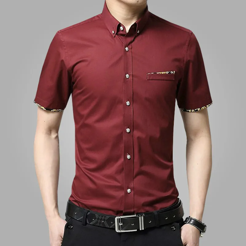 New Brand Men Shirts Brand Turn-down Collar Slim Fit Men Chemise Homme Casual Summer Business Shirt Mens Short Sleeve M-5XL
New Brand Men Shirts Brand Turn-down Collar Slim Fit Men Chemise Homme Casual Summer Business Shirt Mens Short Sleeve M-5XL