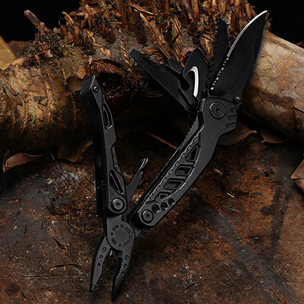 

Folding Knife Pliers Multi-function Tools Needle Pliers Screwdrivers Files Corkscrews Set Portable Outdoor Survival Hand Tools