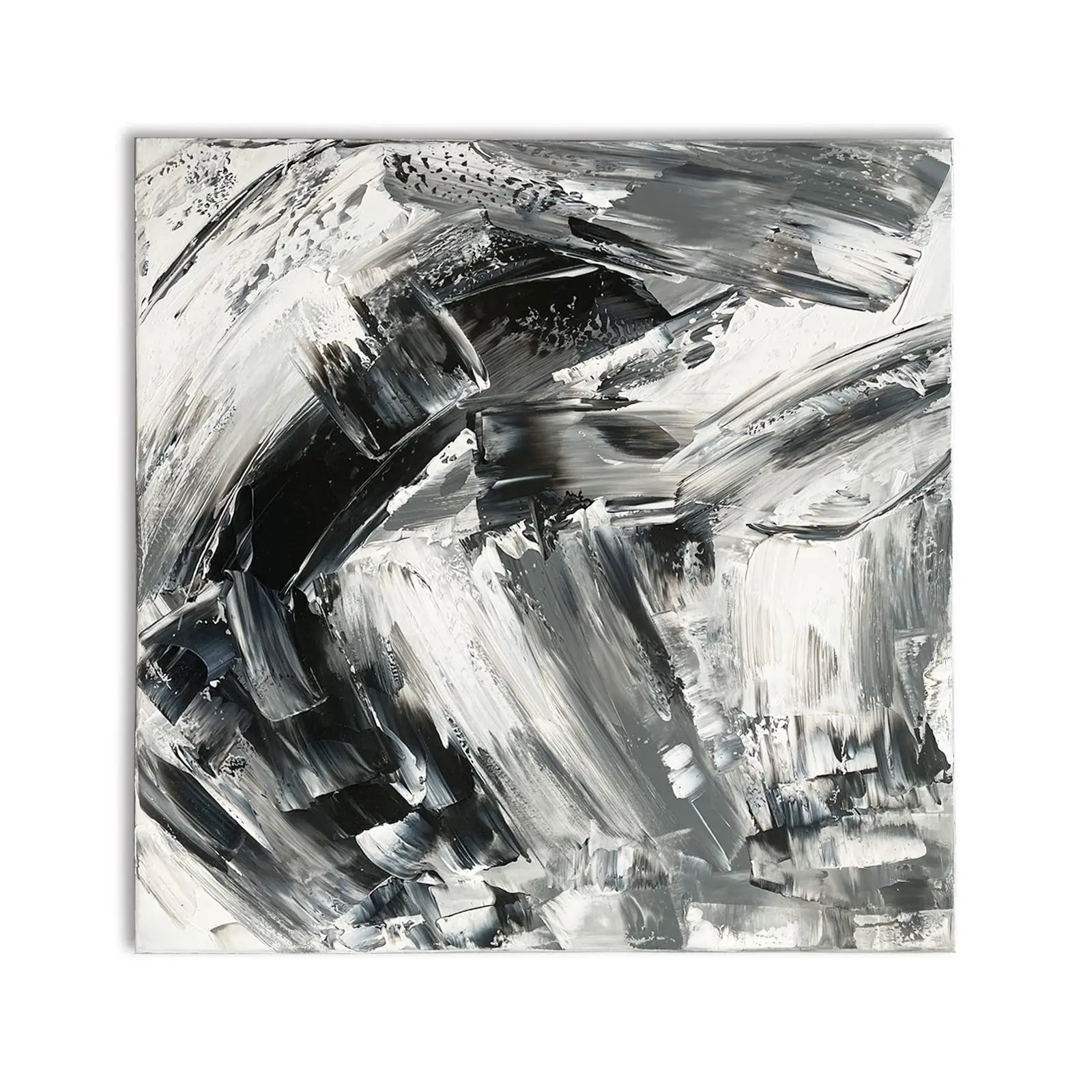 Abstract Black Oil Painting Black and White Canvas Art Pictures Modern Home Wall Art for Living Room Bedroom Hallway Decor Unfra
Abstract Black Oil Painting Black and White Canvas Art Pictures Modern Home Wall Art for Living Room Bedroom Hallway Decor Unfra