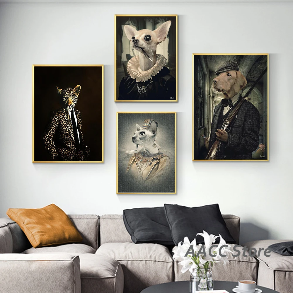 Leopards Dog Canvas Painting Wall Art Posters And Prints Funny Animals Get Clothes for Scandinavian Cuadros Room Home Decoration
Leopards Dog Canvas Painting Wall Art Posters And Prints Funny Animals Get Clothes for Scandinavian Cuadros Room Home Decoration