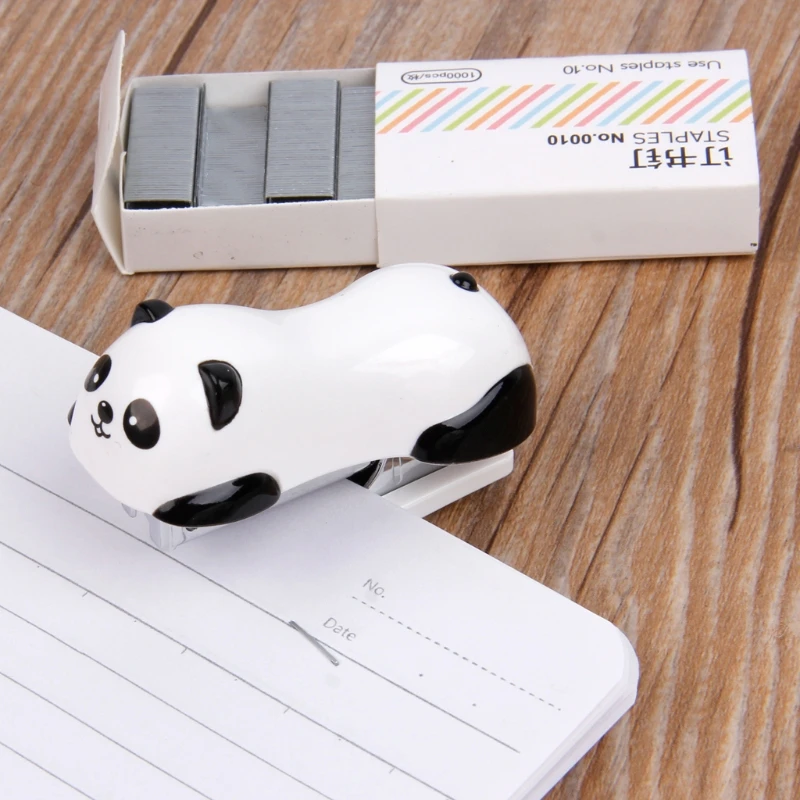 C5AB Mini Panda Stapler Set Paper Binder Within 1000pcs Staples Office School Supply
C5AB Mini Panda Stapler Set Paper Binder Within 1000pcs Staples Office School Supply