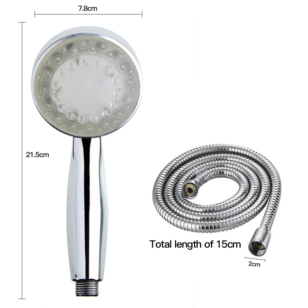 LED Glowing 3/7 Color Changing Anion Spa Shower Head Temperature Control Bathroom High Pressure Water Saving Shower hand head
LED Glowing 3/7 Color Changing Anion Spa Shower Head Temperature Control Bathroom High Pressure Water Saving Shower hand head