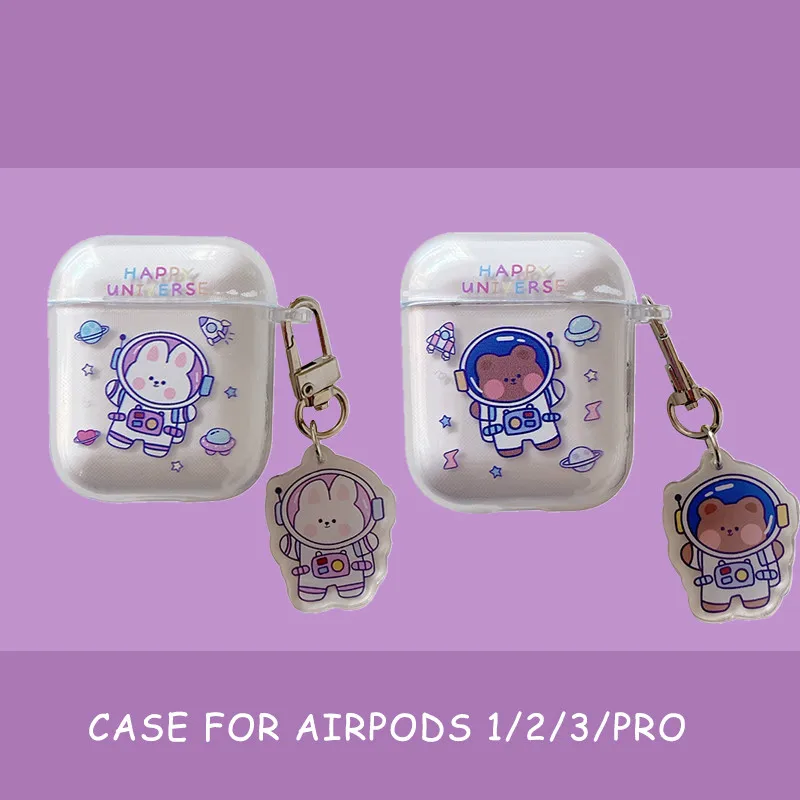 Чехол с мультяшным астронавтом и медведем для AirPods 1 2 Pro, чехол, мягкий симпатичный Прозрачный чехол для наушников Bluttooth с зарядным устройств...
Чехол с мультяшным астронавтом и медведем для AirPods 1 2 Pro, чехол, мягкий симпатичный Прозрачный чехол для наушников Bluttooth с зарядным устройств...