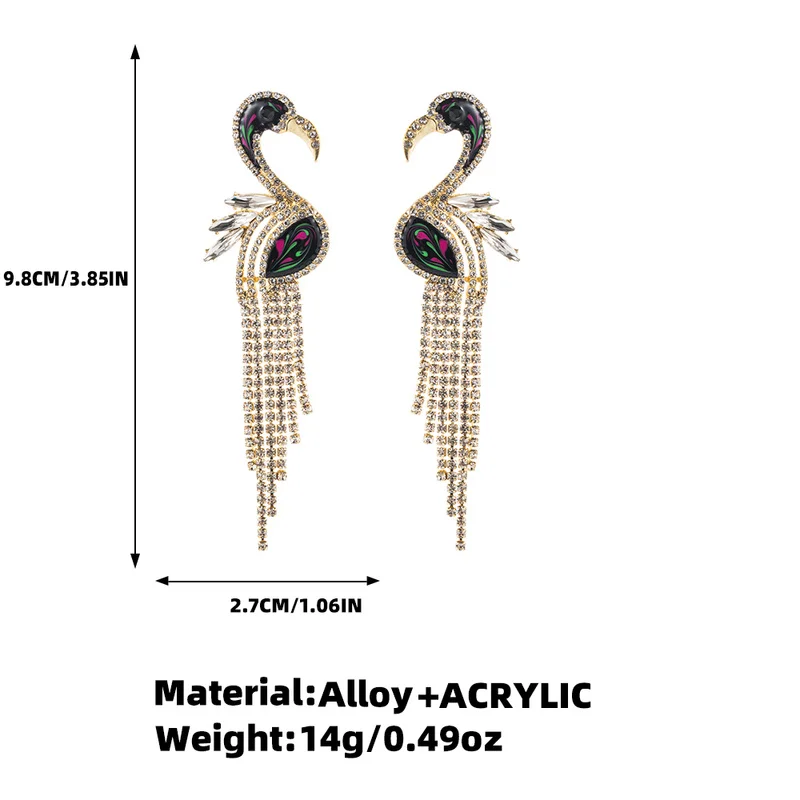 Earings Fashion Jewelry 2019 European Exaggerated Personality Enamel Rhinestone Fringed Women Fashion Animal Pop Earrings
Earings Fashion Jewelry 2019 European Exaggerated Personality Enamel Rhinestone Fringed Women Fashion Animal Pop Earrings