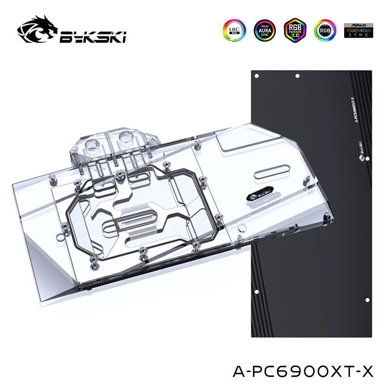 Водяной блок Bykski GPU для PowerColor Radeon RX 6900XT 6800 XT графическая карта Red Devil полное